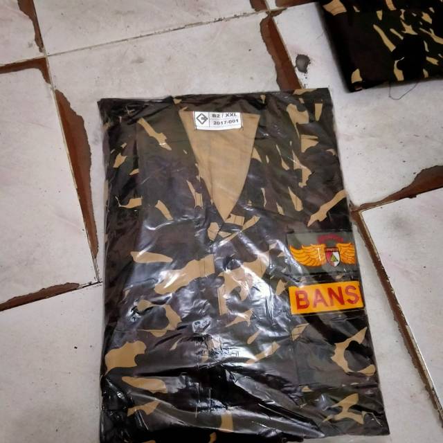 BAJU 1 SETEL SERAGAM PDL BANSER UKURAN XXL