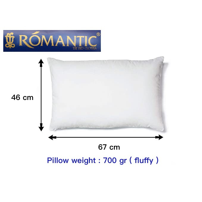 ROMANTIC Bantal Silikon hotel hollow fiber hotel bintang 2 3 murah