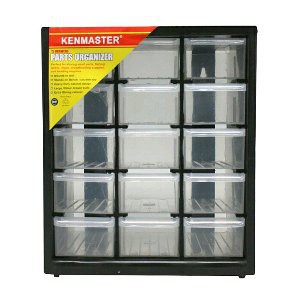 Unik Rak komponen 15 slot rak sparepart 15 susun kenmaster Limited