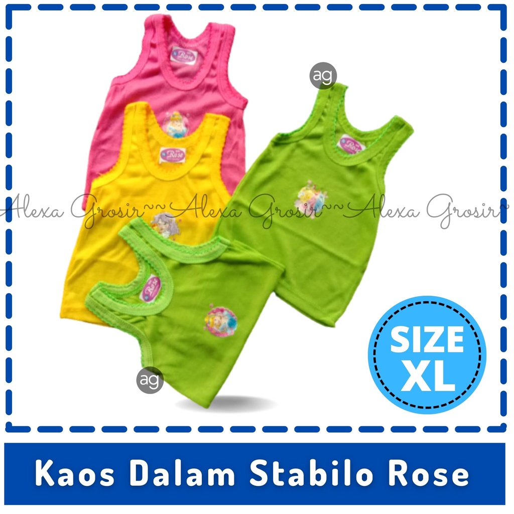 Singlet Bayi/ Kaos Dalam Bayi/ Singlet Anak/ Kaos Dalam Anak, Berkualitas Stabilo Enji S M L XL