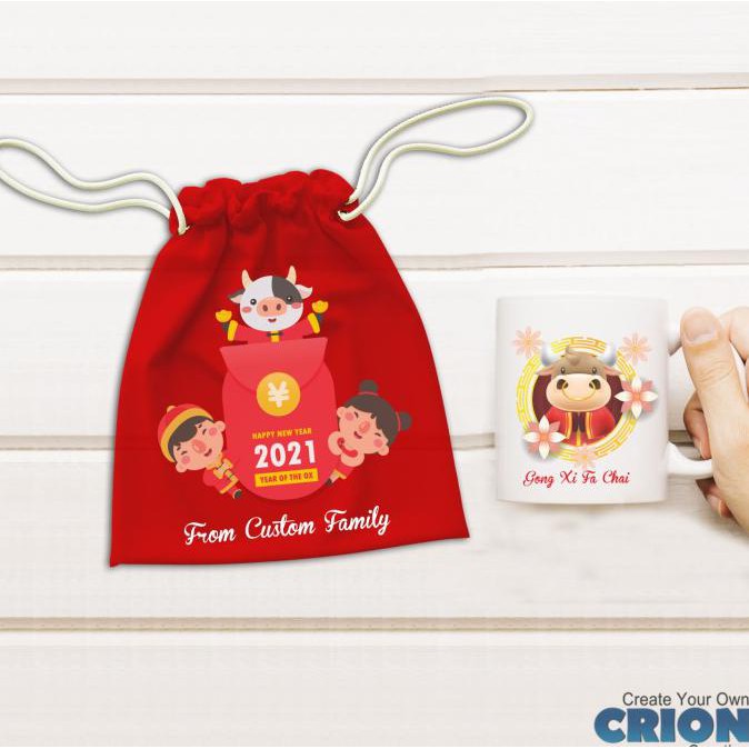 

DISKON hadiah/ kado / souvenir / hampers imlek tahun kerbau bisa custom nama - 1