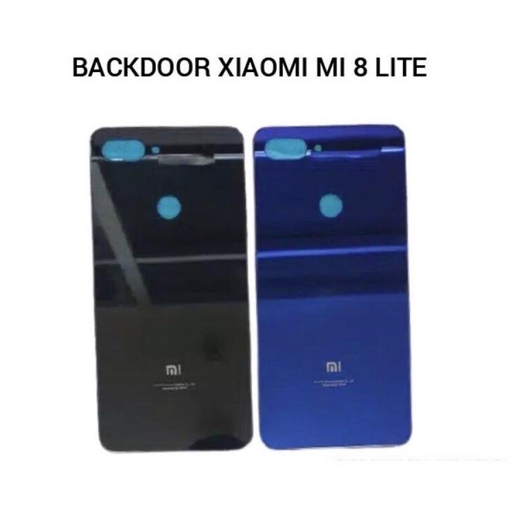 ➭ BACKDOOR TUTUPAN BATERAI CASING BELAKANG XIAOMI MI 8 LITE MI-8 LITE ORIGINAL づ