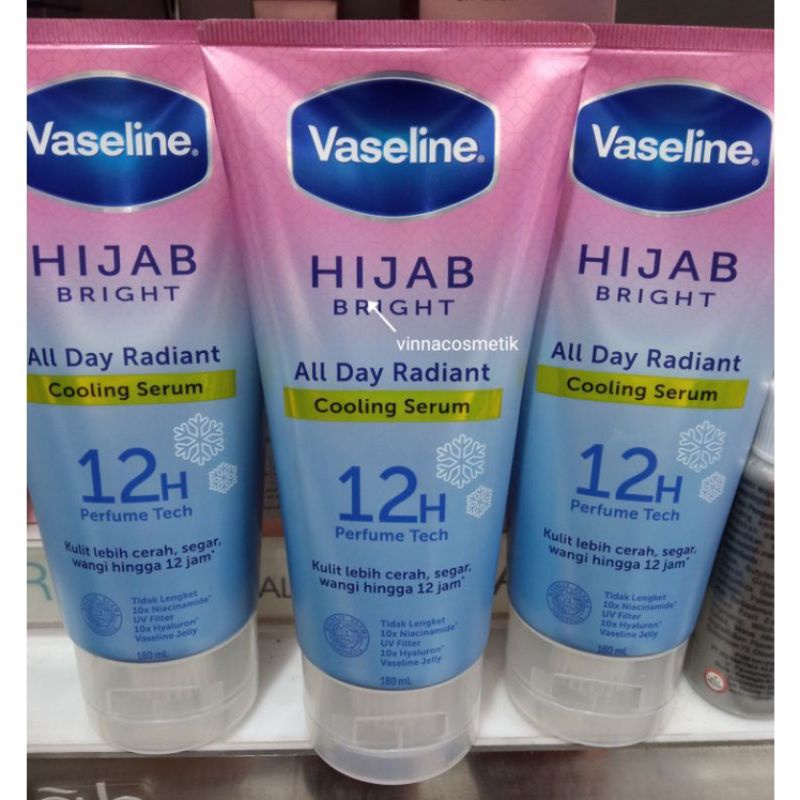 Vaseline Hijab Bright  Serum / Vaseline Body Serum isi 180ml Promo