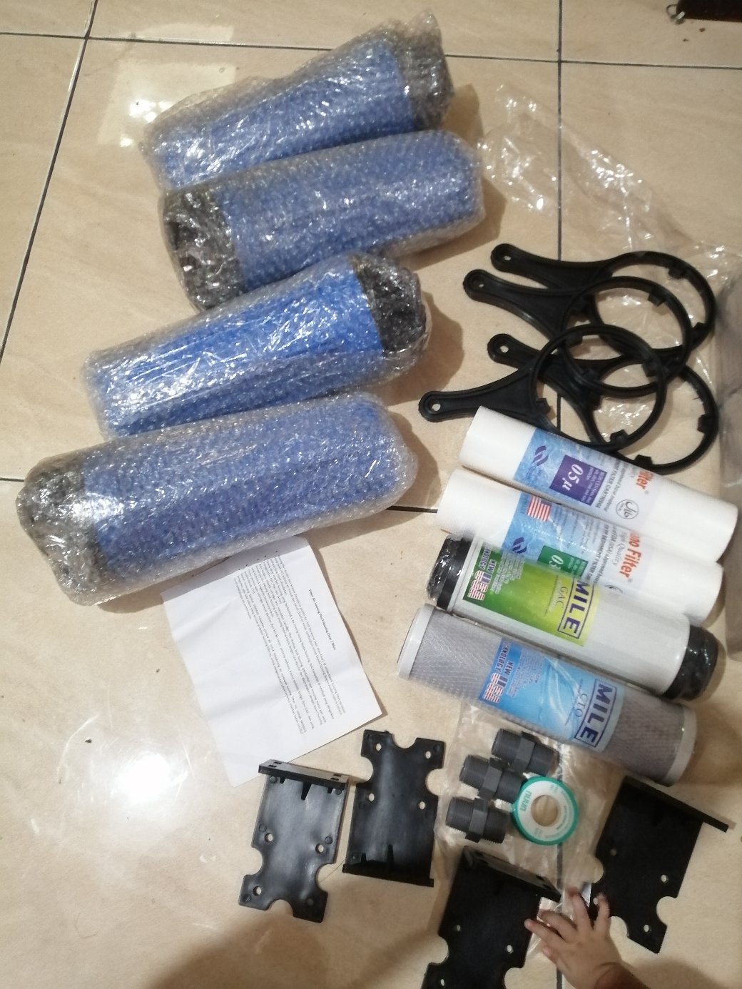 Filter Air Ledeng/pdam Plus 4 Housing Blue-saringan Air Siap Pakai - Watertech-watertech-gac-garuda