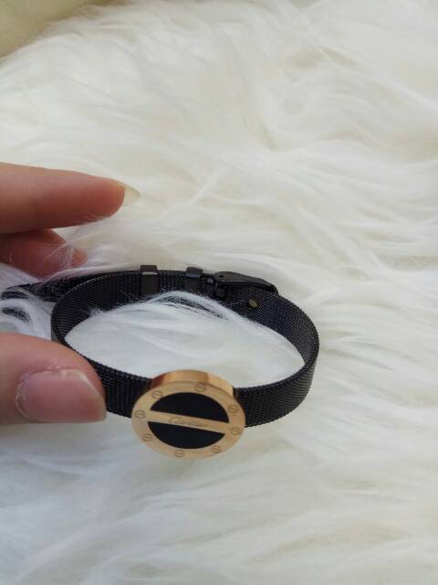 GELANG WANITA IMPORT / GELANG TITANIUM STANLESS STEEL /GELANG CANTIK / GELANG GESPER