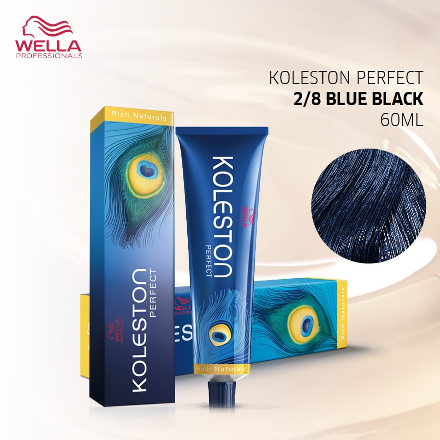 Wella Professionals Koleston Perfect 2/8 Blue Black 60 mL  / Hair Color / Pewarna Rambut