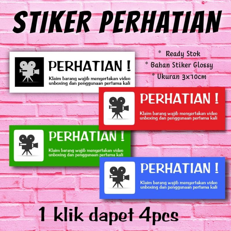 

Stiker Label Perhatian Paket