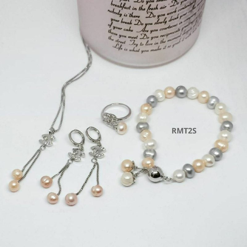 1 SET MUTIARA AIR TAWAR BERSERTIFIKAT, 1 SET MUTIARA LOMBOK, KADO ULTAH-1