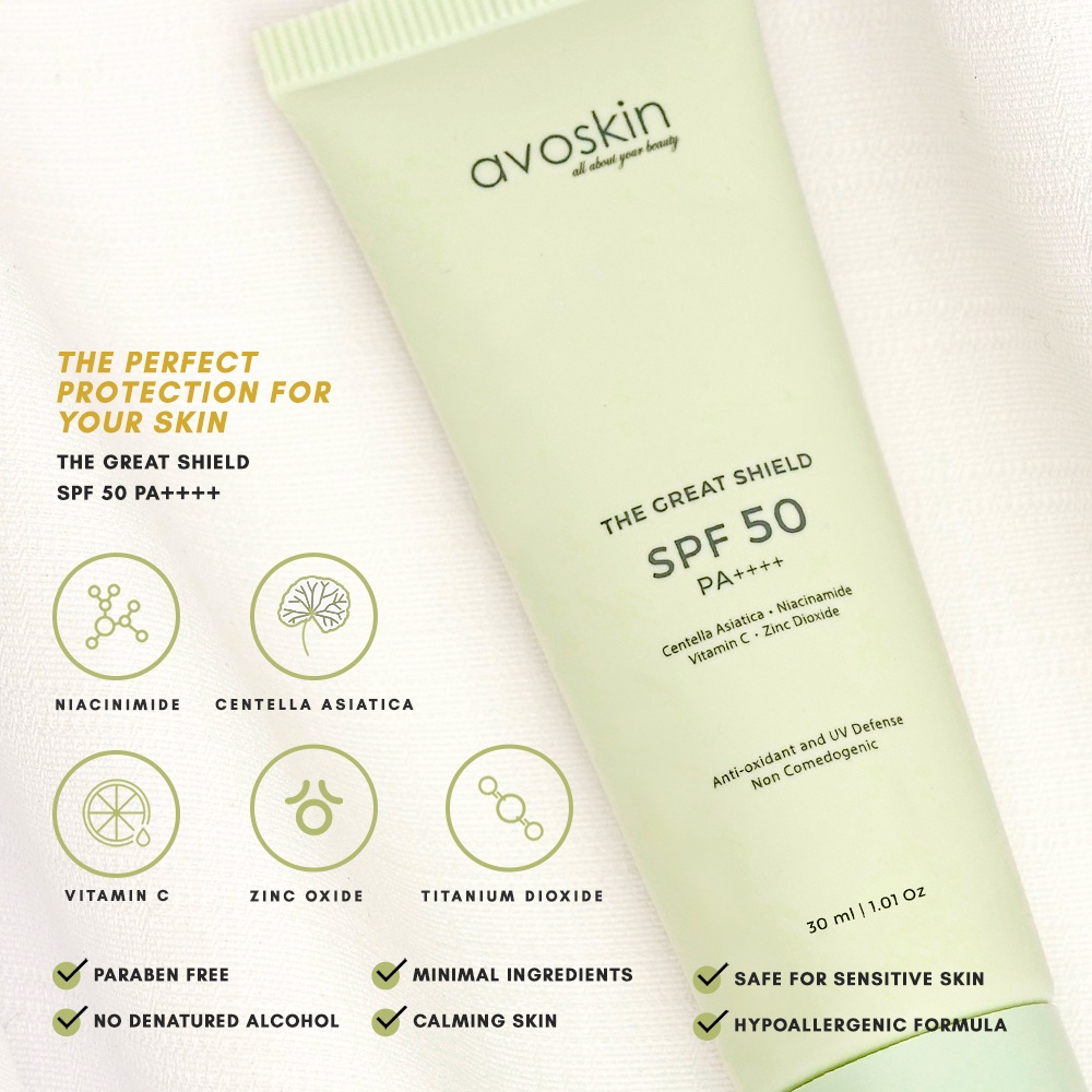 Avoskin The Great Shield SPF 50 PA++++ (30 Ml &amp; 5 Ml)