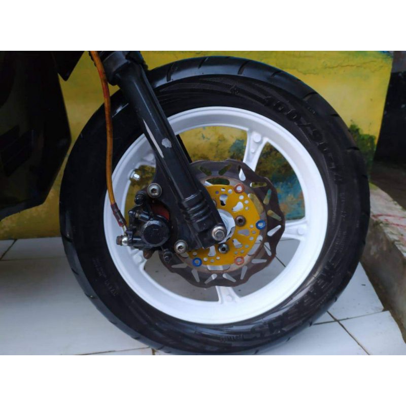 velg original xride repaint putih plus ban