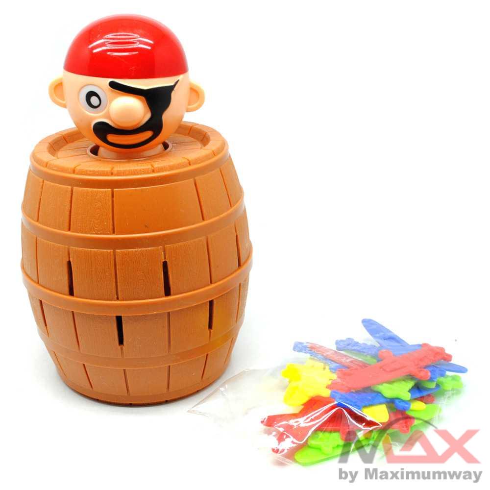 Crazy Pirates Roulette Lucky Barrel Running Man Game - YF555 Warna Coklat