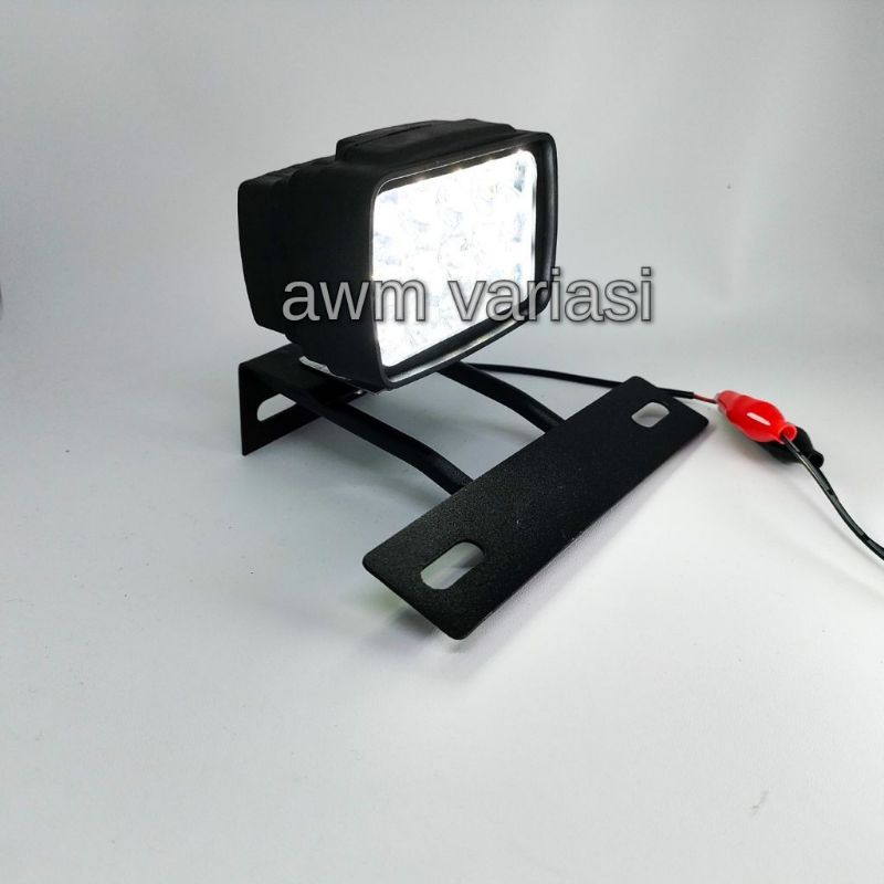 [PAKET]Lampu led sorot tembak 15 titik Plus Breket RX KING