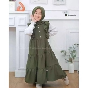 Gamis Aqilah / Gamis Anak Perempuan / Baju Muslim Anak Perempuan