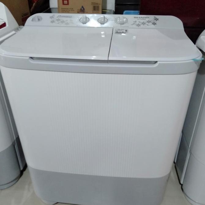 mesin cuci 2 tabung sharp 9 kg es-t90mw