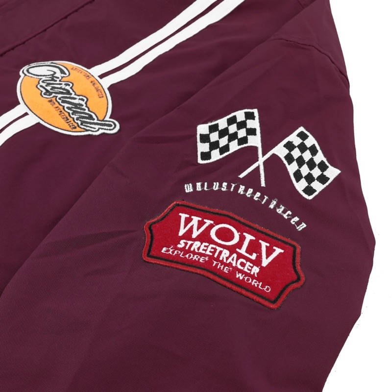 ORIGINAL WOLV Jaket Piston Maroon