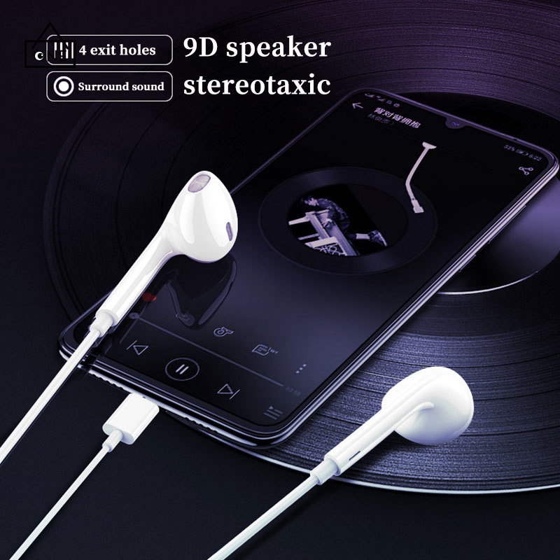 COD❤Headset Gaming Type C Earphone In Ear Bass headset Android Original Headphone Handsfree A one