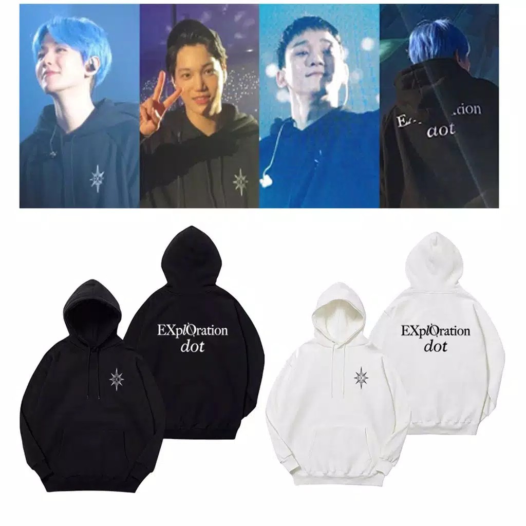 MURAH!!! HOODIE SWEATER EXO EXPLORATION DOT KPOP SEHUN SUHO BAEKHYUN KAI CHANYEOL