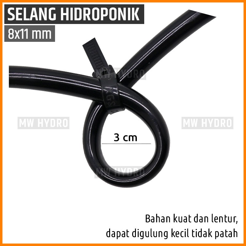 Selang PVC 8mm / 11mm - Fertigasi / Irigasi / Hidroponik / Sprayer