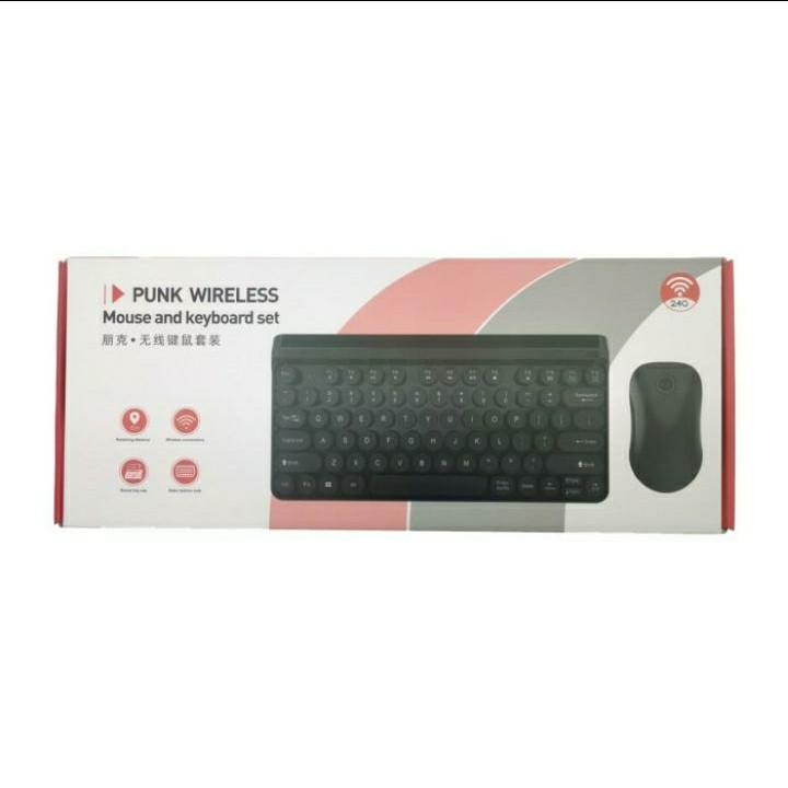 Retro Mini Keyboard + Mouse Combo Wireless