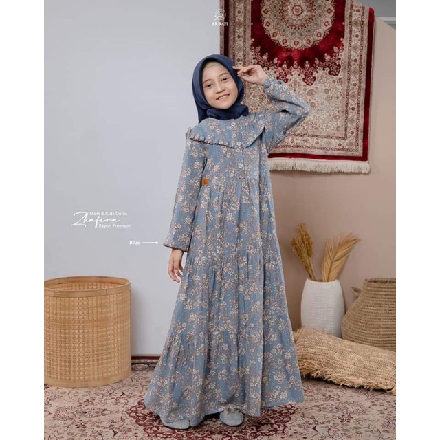 TERBARU✓ZHAFIRA DRESS KIDS ARRAFI✓GAMIS ANAK MOTIF✓