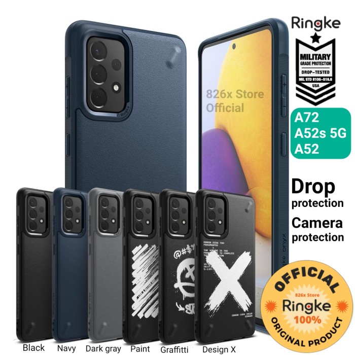 Case Samsung Galaxy A52 A72 RINGKE Onyx Softcase Casing ORIGINAL