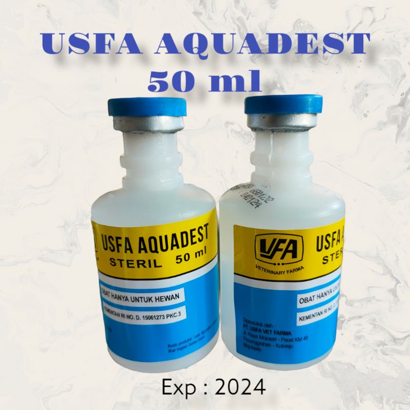 usfa aquades 50 ml usfa aquadest 50 ml pelarut