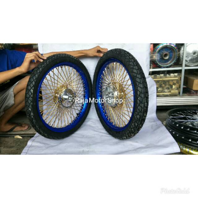 Velg Rossi Wm set jari seribu plus ban CB 150, CB 150 R CBR 15 lama ring 17 x 140/160