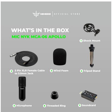 ITSTORE Mic condenser NYK Nemesis MCA-06 Apollo Microphone MCA 06