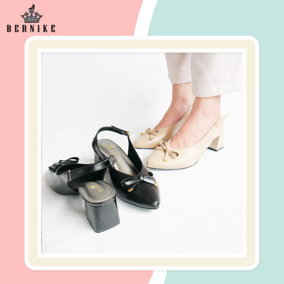 Sepatu Sandal High Heels Hak Tahu Pita Wanita Perempuan Cewek Pump Shoes Premium 5cm Original 2021