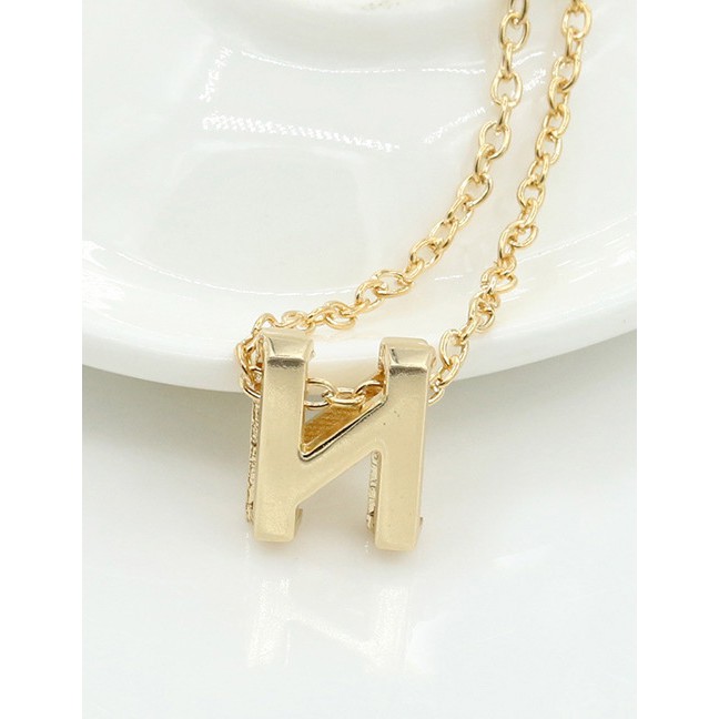 Fashion Gold Color Letter J-R Shape Decorated Necklace