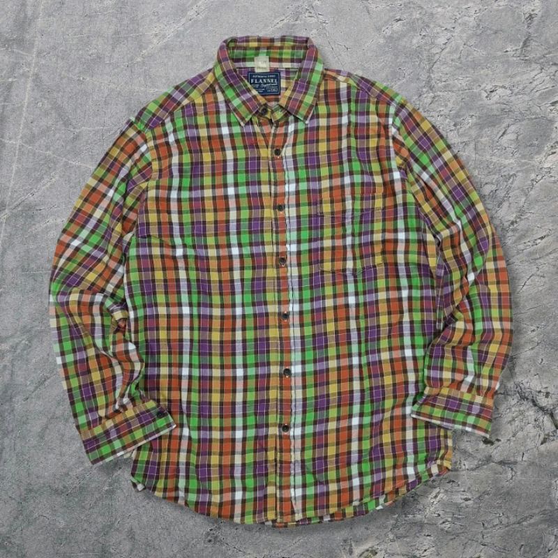 UNIQLO KEMEJA PLAID FLANNEL VETERANO