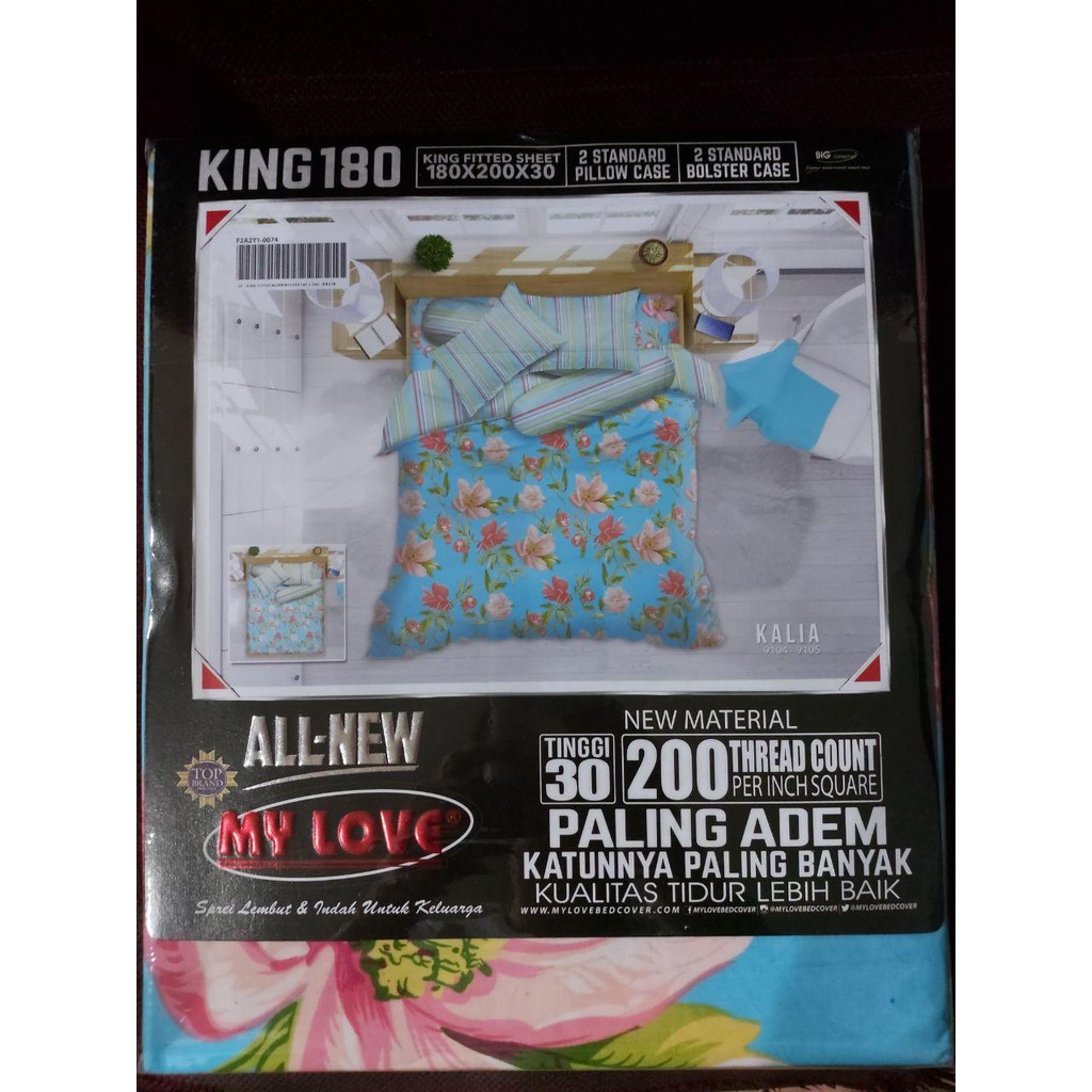 Sprei My Love 180x200 (No.1) tinggi 30 - Kalia