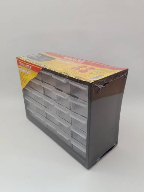 KENMASTER Rak komponen 25 slot ( partisi ) Rak Drawer Rak Susun 25 Slot Rak Drawer 25 Susun / Kotak Spare Part Komponen Laci Partisi