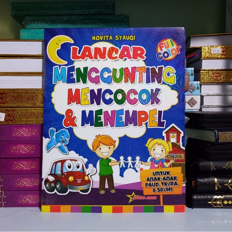 Buku Paud Lancar Menggunting Mencocok Menempel/Menulis Garis dan Bentuk