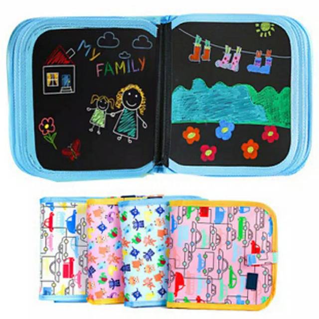 

Buku Papan Tulis Hijau Anak, Buku Coret-Coret Erasable Anak, Buku Menggambar Anak