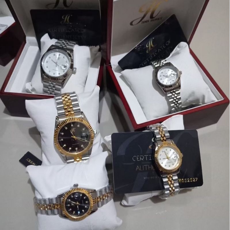 JIMS HONEY JT 8045 Jam Tangan Couple Pasangan Jimshoney Timepiece JH Ladies Man Laki Perempuan