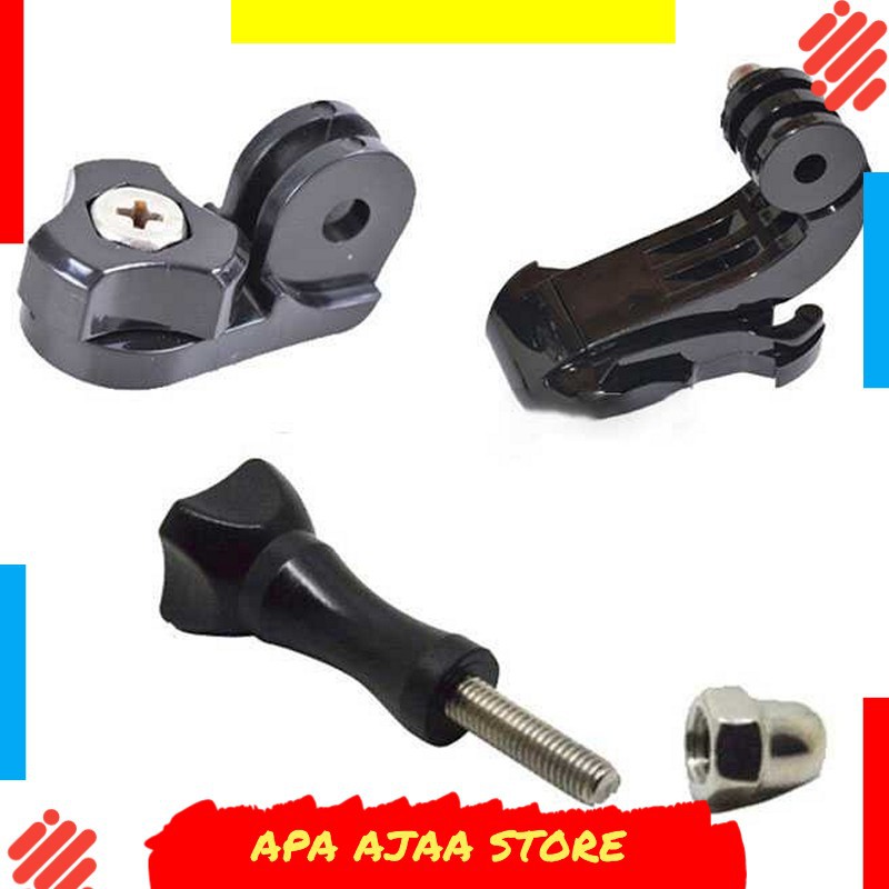 Terbaru ! ACEHE J-Hook Buckle Mount 1/4 Connector for GoPro Xiaomi Yi - AC18