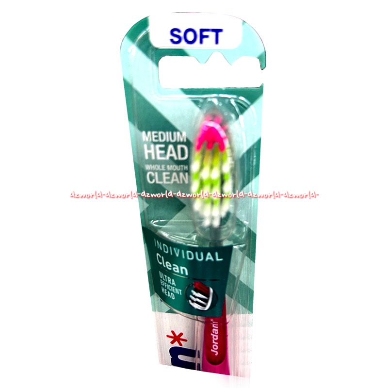 Jordan Individul Clean Ultra Efficient Head Super Soft Sikat Gigi Lembut Soft Toothbrush Uniq Sikatgigi Motif Unik