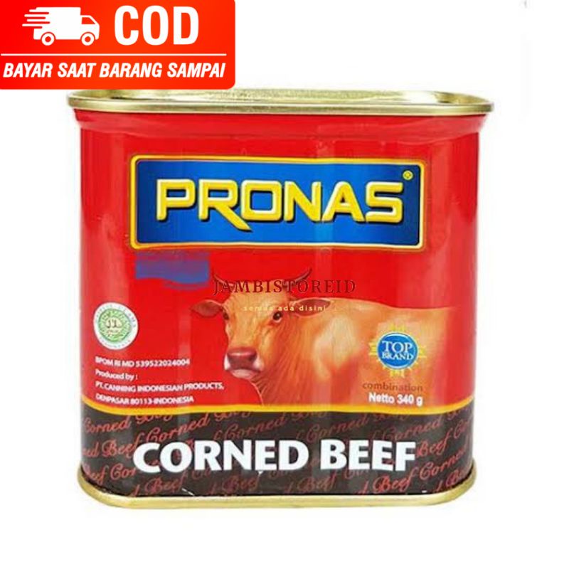 

(JAMBISTOREID) Pronas Corned Beef Kornet Sapi Daging Kaleng 340gram Langsung Kirim Cepat Sampai Jasa Titip Belanja Supermarket Jambi