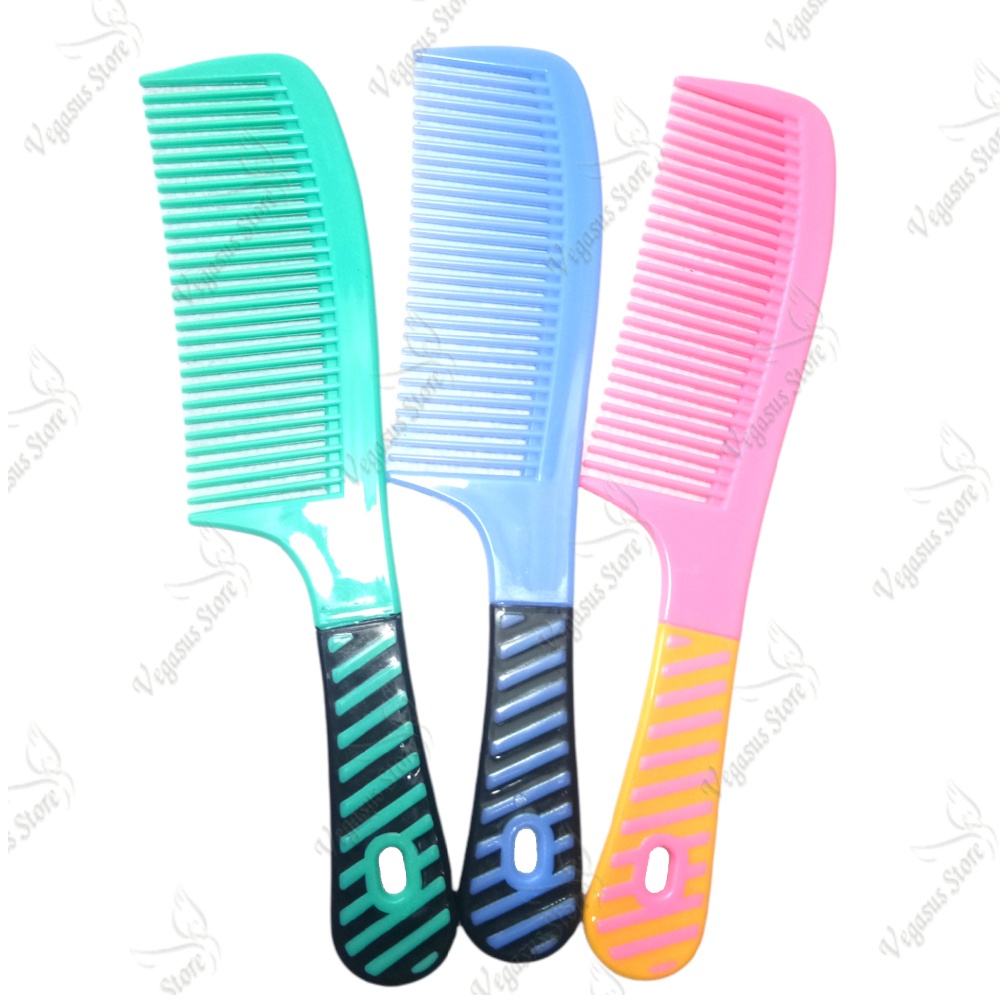 Isi 3 Lebih Murah Sisir Rambut Raibow Panjang 20cm, Sisisr Pelangi-Vegasus Store(COD)