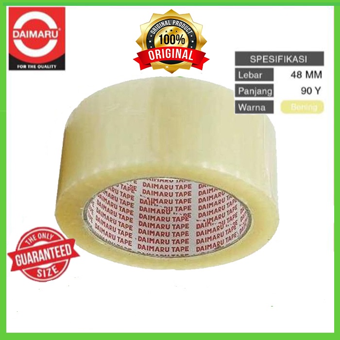 

Daimaru Lakban Bening 48 mm x 90 yard – Daimaru OPP Tape