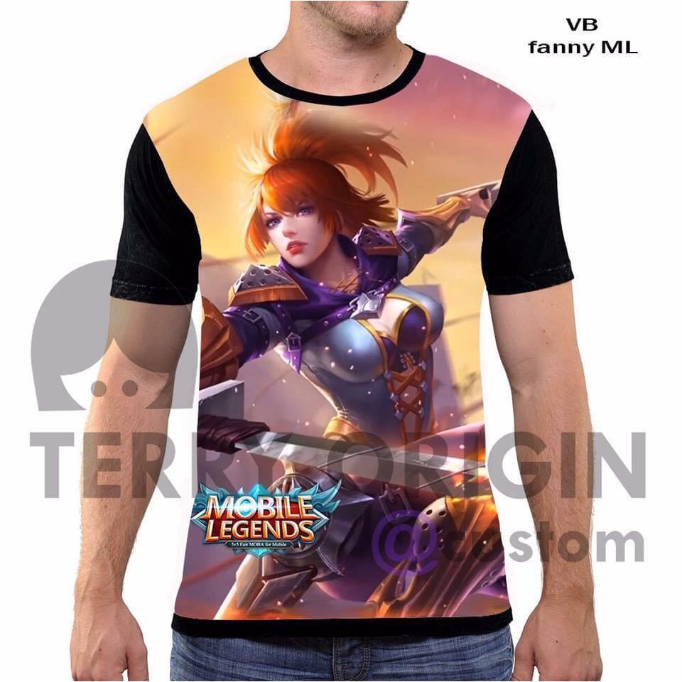 Kaos Mobile legends Terlaris Fany 3d Fullprint