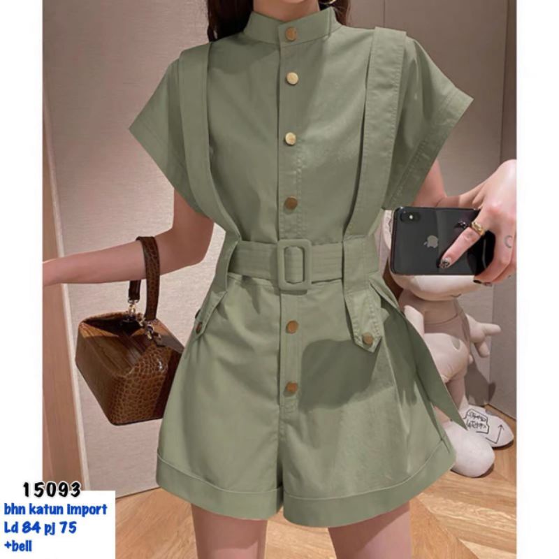 Set Jumpsuit Wanita Import Premium Setelan Wanita Pendek polos