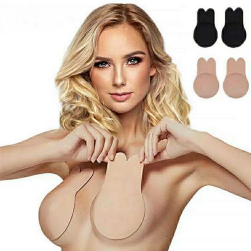 FINETOO FT16 RABBIT BRA BUNNY Silicon Seamless Tanpa Kawat BH Pakaian Dalam Wanita