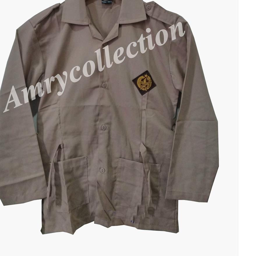 Kekinian Baju pramuka SD SMP SMA Lengan panjang Perempuan Bahan GS Seragam sekolah 민