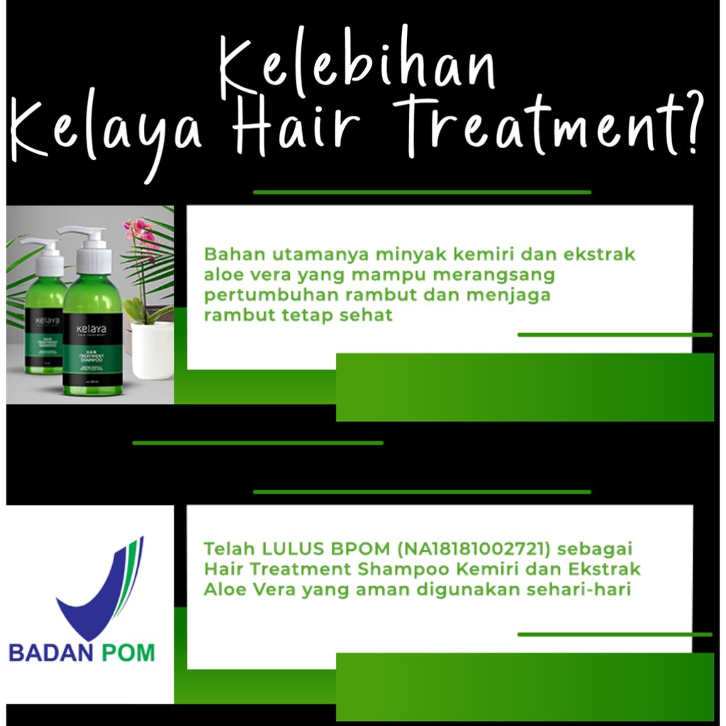 [ 100% Original ] Sampoo Kelaya Hair Treatment Perawatan Kecantikan Rambut Kering Rontok-1