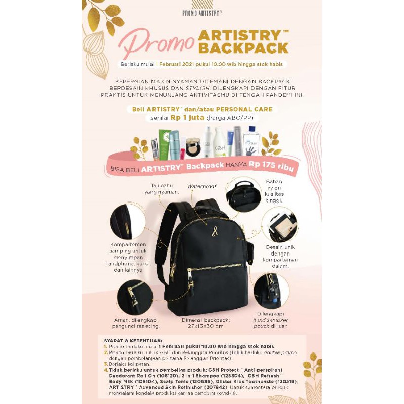 Promo tas artistry