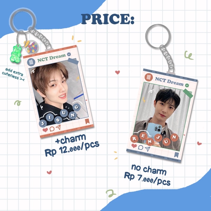 NCT DREAM CUTE KEYRING PART 2 KEYCHAIN DREAMIES NCT GANTUNGAN KUNCI NCTZEN