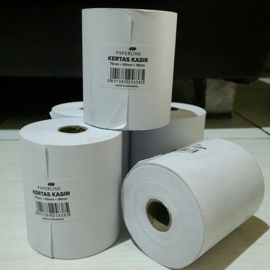 

kertas kasir paperline uk 75mm x 65mm x 18mm