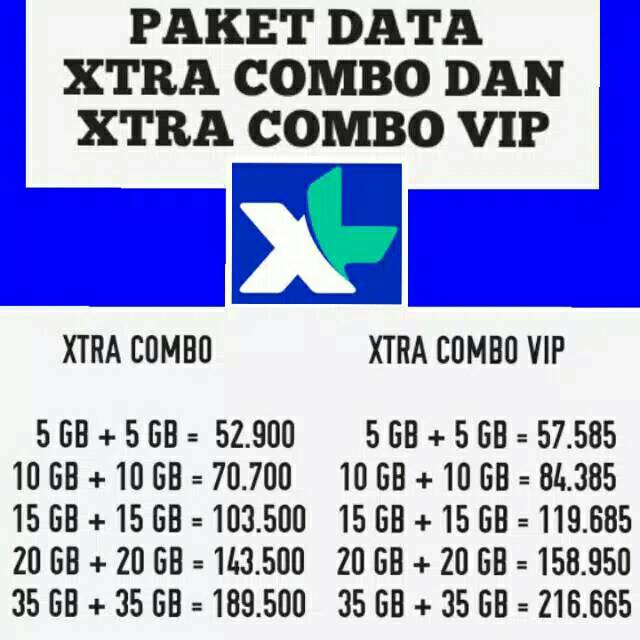 TERMURAH ISI ULANG KUOTA XL COMBO LITE UNLIMETED | XL COMBO FLEK UNLIMETED | COMBO REG | XTRA COMBO 